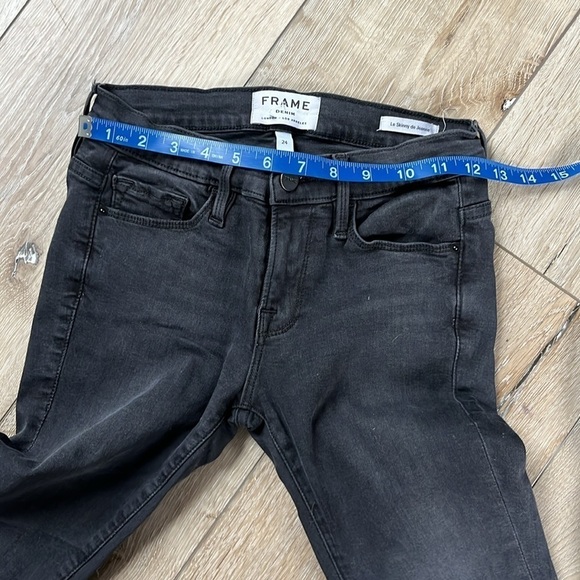Frame Denim Black Le Skinny de Jeanne Jeans - Picture 11 of 11
